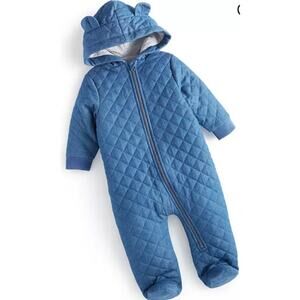 Baby Boys Denim Snowsuit, Size 12m -First Impressions